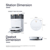 FREE 1 x Cleaning Solution + 1 x Antibacterial Buddy Kit - ECOVACS T50S PRO DEX69 Omni Robotic Vacuum Cleaner - 2 colors are available