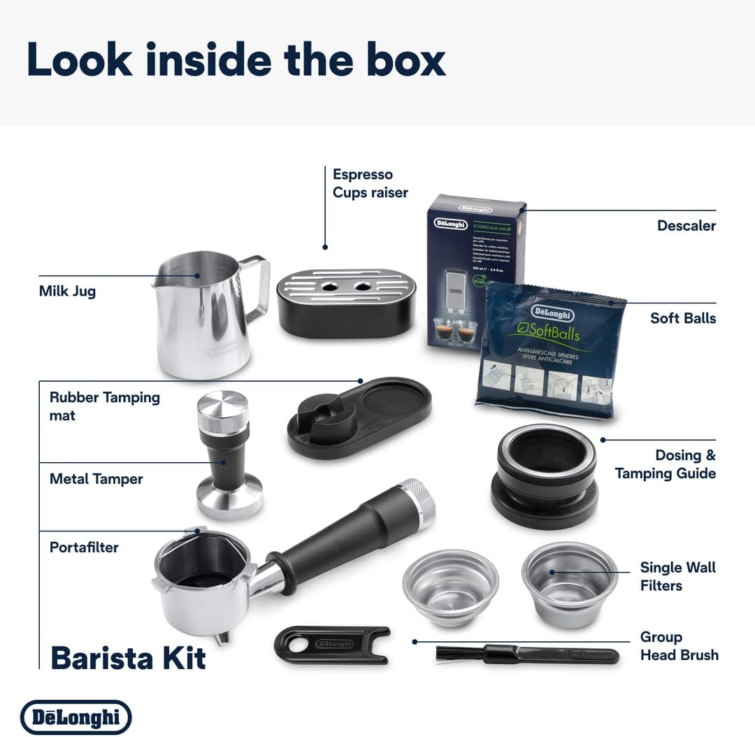 FREE Coffee Glasses Worth $59.80 - Delonghi EC9255.M La Specialista Arte Evo - Pump Espresso Coffee Machines