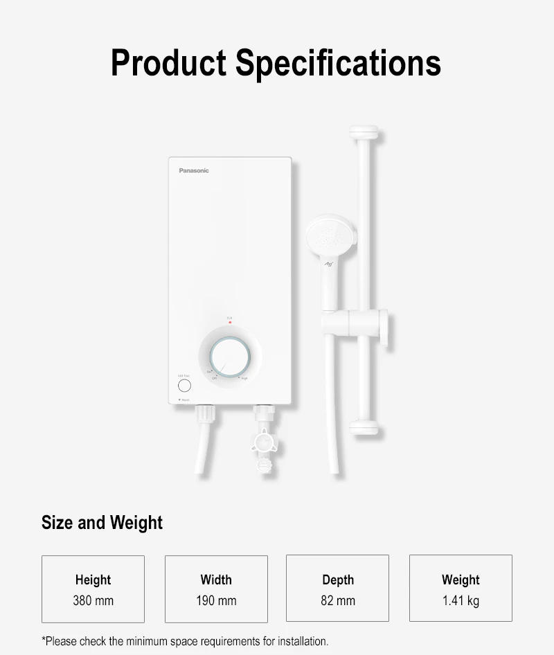 Panasonic DH-3VS1SW V Series Instant Water Heater