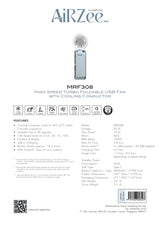 Mistral MRF308 AirZee Max- High Speed Turbo Foldable USB Fan with Cooling Conductor