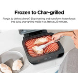 Ninja AG551 Foodi Smart XL Indoor Grill & Air Fryer with Digital Probe, Roast, Bake, Broil Dehydrate & Reheat