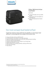 Philips NA150/09 | NA150 Flex Dual Basket Air Fryer - 7.1L