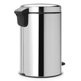 Brabantia BBT 113581 Pedal Bin NEWICON 12L Soft Closing - Brilliant Steel