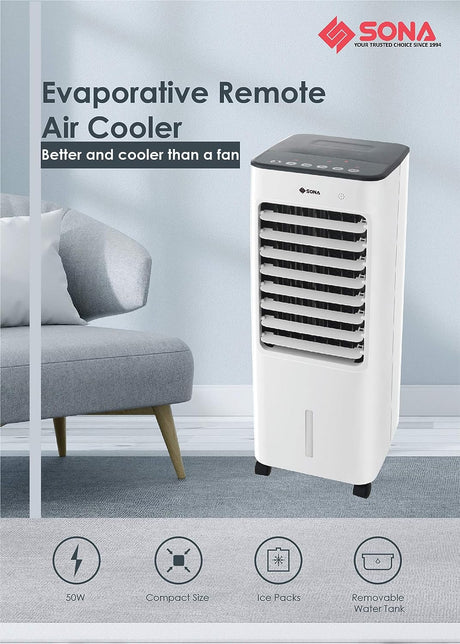 Sona SAC 6305 Evaporative Remote Air Cooler 5L