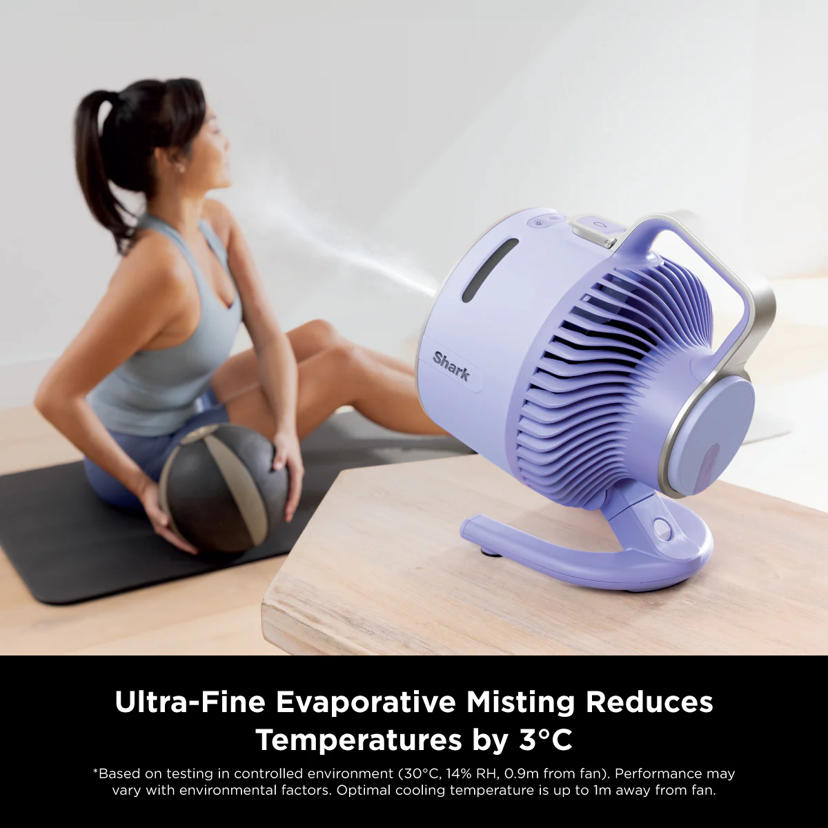 FREE NINJA THIRSTI BOTTLE Worth $59 - DW2401SM Random Color While stocks last - Shark FA050SM FlexBreeze HydroGo™ DC Portable Misting Fan -  4 Colors Available