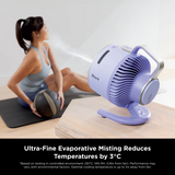 FREE NINJA THIRSTI BOTTLE Worth $59 - DW2401SM Random Color While stocks last - Shark FA050SM FlexBreeze HydroGo™ DC Portable Misting Fan -  4 Colors Available