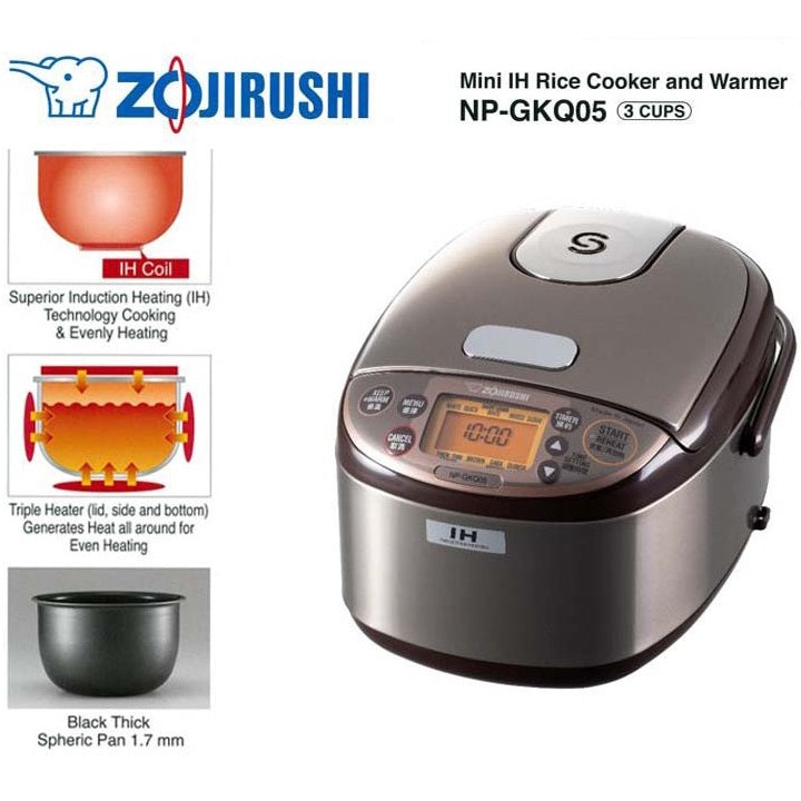 Zojirushi NP-GKQ05 Mini IH Rice Cooker & Warmer 0.5L