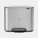 Brabantia BBT 121487 Bo Waste Pedal Bin 36L - Matt Steel Fingerprint Proof