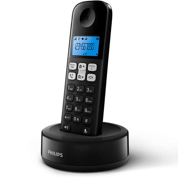 Philips D1611B/90 Cordless phone Handset Speakerphone 1.6 Inch Display