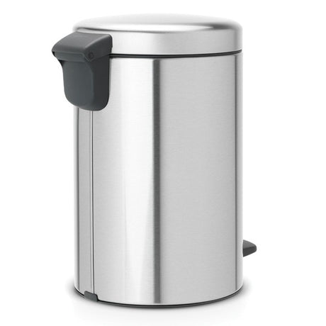 Brabantia BBT 112041 Pedal Bin NEWICON 12L Soft Closing - Fingerprint Proof (FPP) Matt Steel