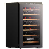 Mayer MMWC34BCS Wine Chiller Triple Glass with Anti-UV 34 Bottles