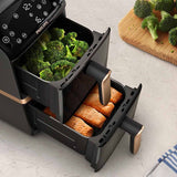 Philips NA462/79 Airfryer 4000 Series Stacked Dual Basket Airfryer | Vertical RapidAir | Cooking Windows | 10L (5 + 5L)