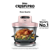 FREE XSKSFNMEDSM 2.3L Container WORTH $49.99 - Ninja AS101SM Crispi Pro 6-in-1 Countertop Glass Air Fryer - 4 Colors are Available