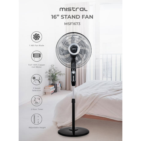 Mistral MSF1673 Stand Fan 16 Inch