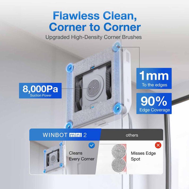 ECOVACS Winbot Mini 2 WG853-15 Window Robot Cleaner