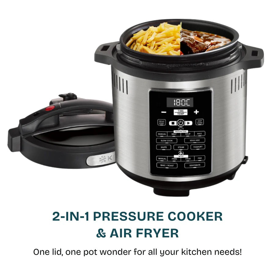 KITH MPA-B6L-BK Multifunctional Pressure Cooker with Air Fryer 6L