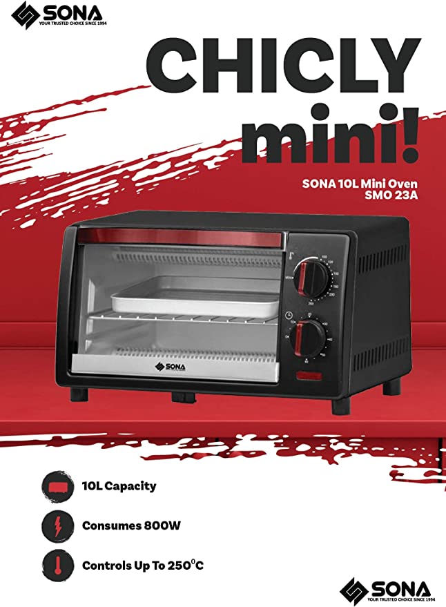 Sona SMO 23A Mini Oven 10L