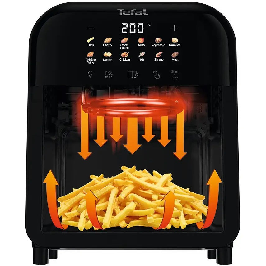 Tefal EY8218 Easy Fry Far-Infrared Vision Digital Air Fryer with Window 6L