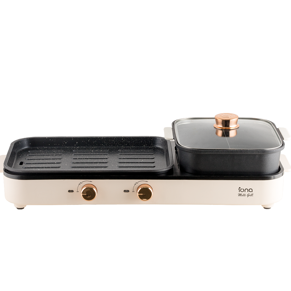 Iona GL3613 Tabletop BBQ Grill With Yuan Yang Hotpot | 2.5L Hotpot