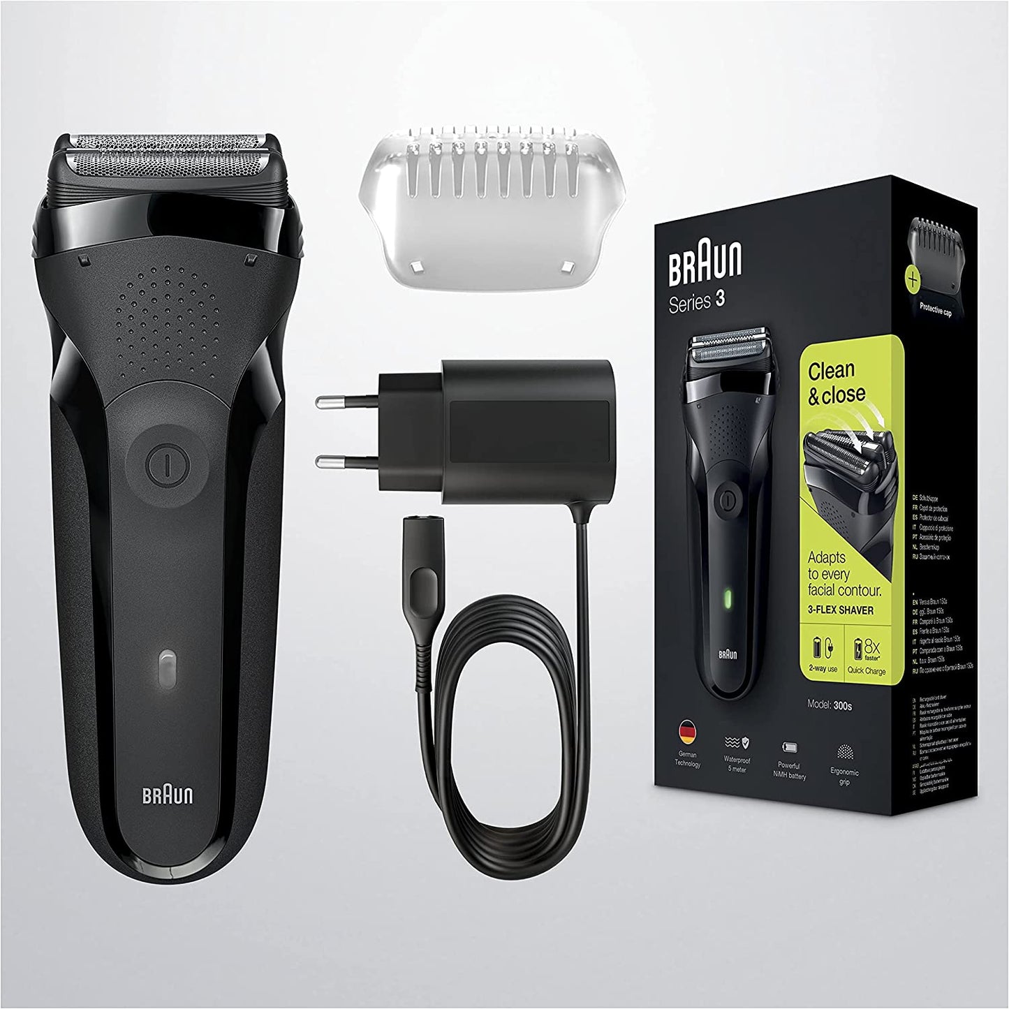 Braun 300s Series 3 Rechargeable Electric Shaver