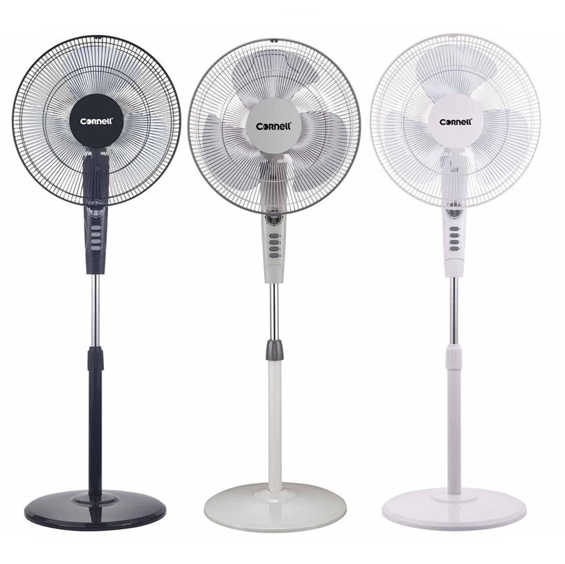 Cornell CFN-S40 | CFN-S40BK | CFN-S40GY | CFN-S40WH Stand Fan 16 Inch - 3 Color Options Available