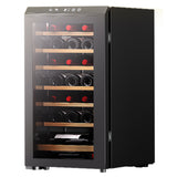 Mayer MMWC34BCS Wine Chiller Triple Glass with Anti-UV 34 Bottles