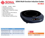 Sona SIC 8612 Multi-function Induction Cooker