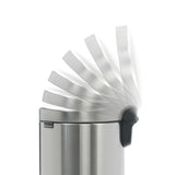 Brabantia BBT 112041 Pedal Bin NEWICON 12L Soft Closing - Fingerprint Proof (FPP) Matt Steel