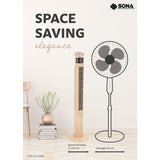 Sona SFT 1728 Remote Wooden Tower Fan 46 Inch