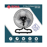 Sona SPO 600 | SPO600 Electric Power Desk Fan 10 Inch (Replace SOF 6050) App