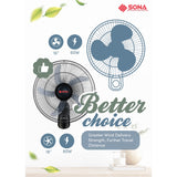 Sona SFW 1572 Remote Wall Fan 18 Inch