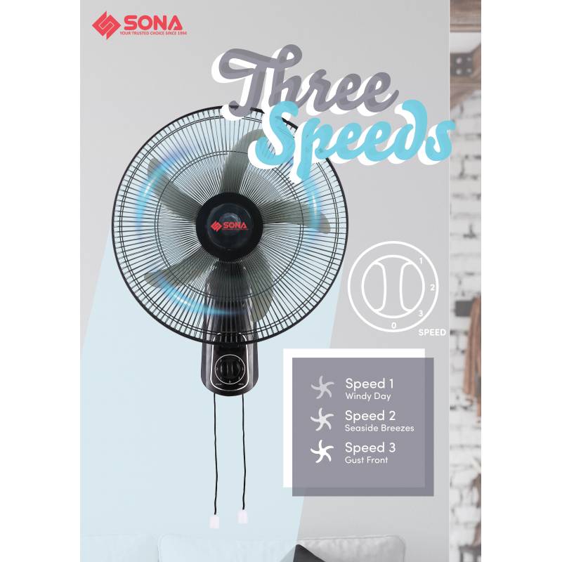 Sona SFW 1562 Wall Fan 18 Inch