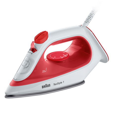 Braun SI1019RD TexStyle 1 Steam Iron Red