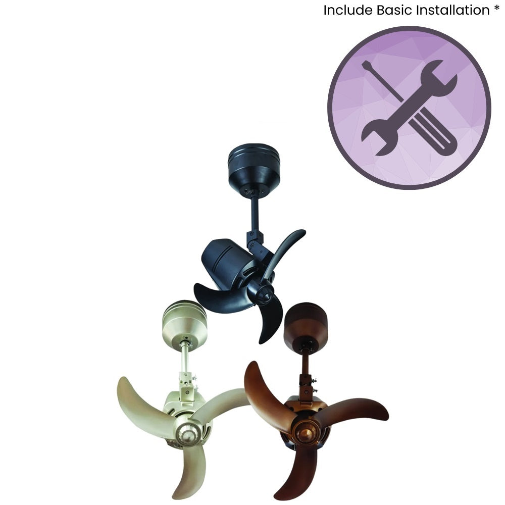 Mowe MW930F Remote DC Smart Corner Fan 16 Inch  with Free Basic Installation