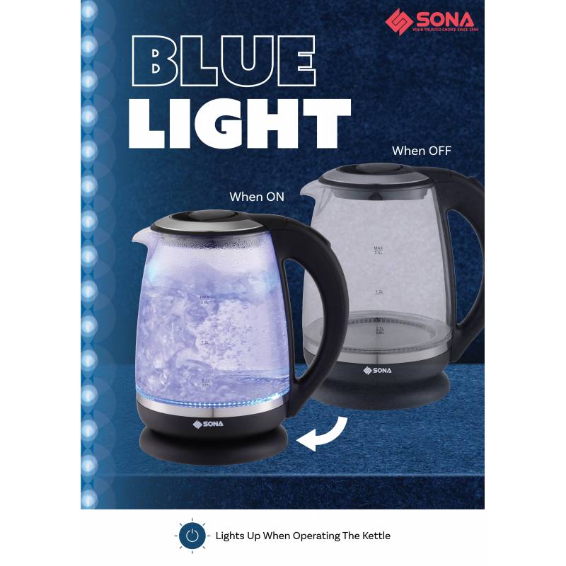 Sona SK 5220 Glass Kettle 2L