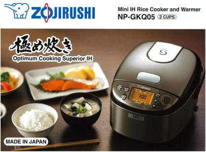 Zojirushi NP-GKQ05 Mini IH Rice Cooker & Warmer 0.5L