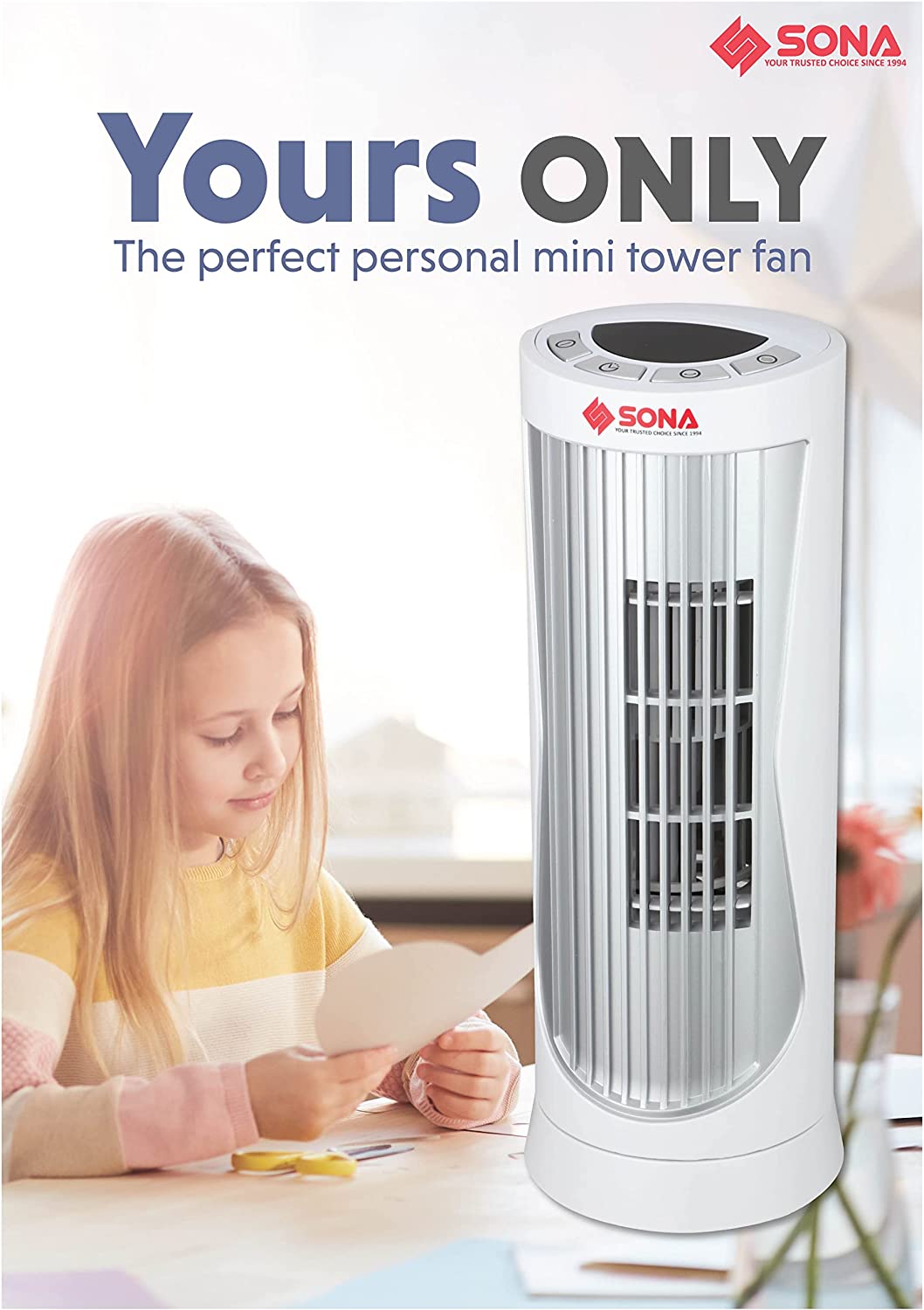 Sona SFT 1762 Digital Mini Personal Tower Fan