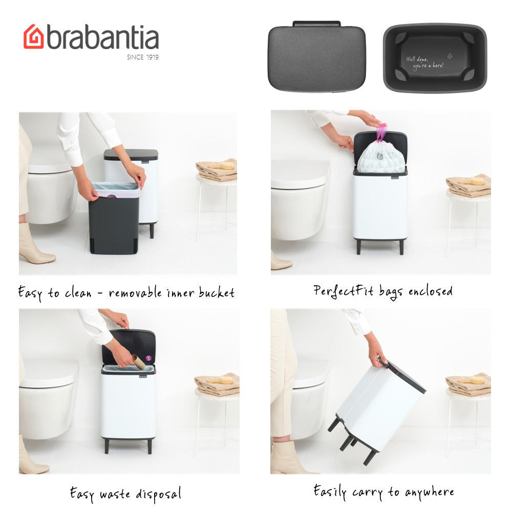 Brabantia Bo Waste Bin Hi BBT 227240 | 227264 | 227288 - 12L