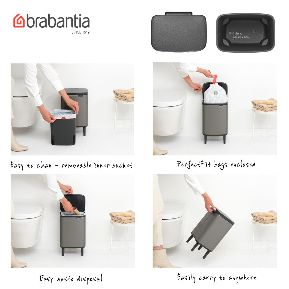 Brabantia Bo Waste Bin Hi BBT 227141 | 227165 | 227189 | 227202 - 7L