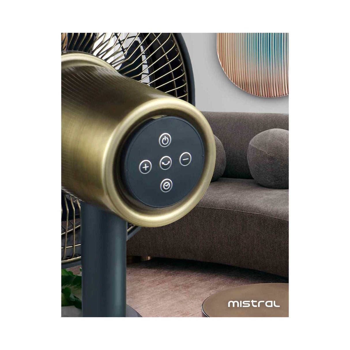 Mistral MMSF12R Remote DC Metal Stand Fan 12 Inch