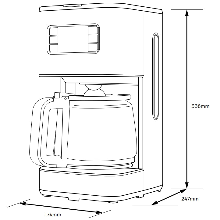 Electrolux E5CM1-80ST UltimateTaste 500 drip coffee maker 1.25L