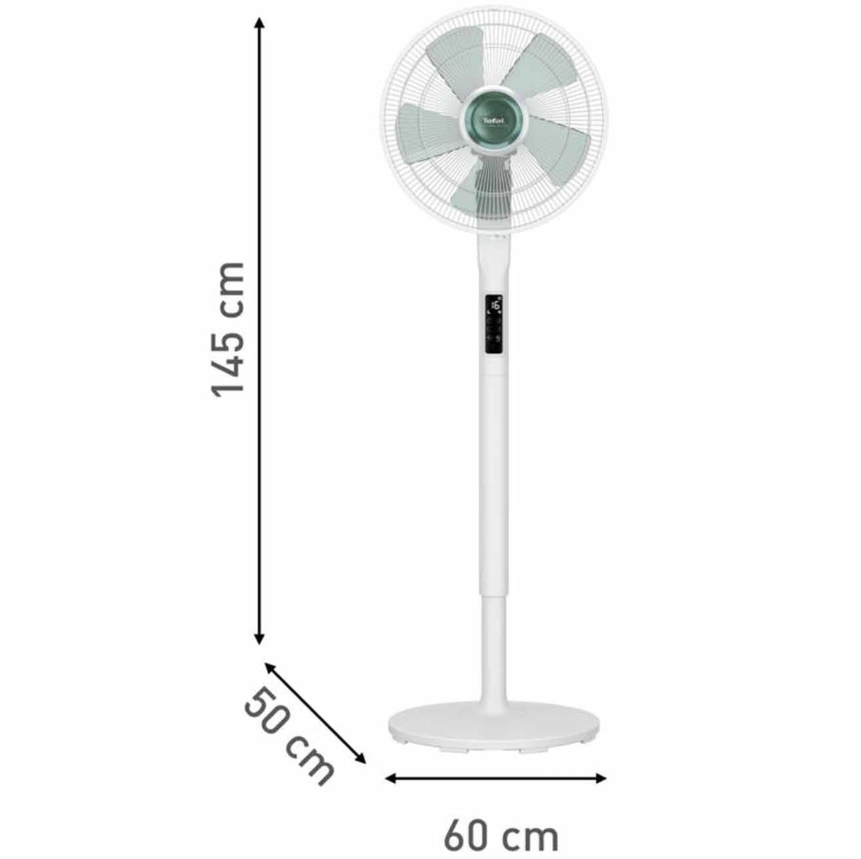 Tefal VF5890 Turbo Silence Extreme+ Remote DC Stand Fan 16 Inch