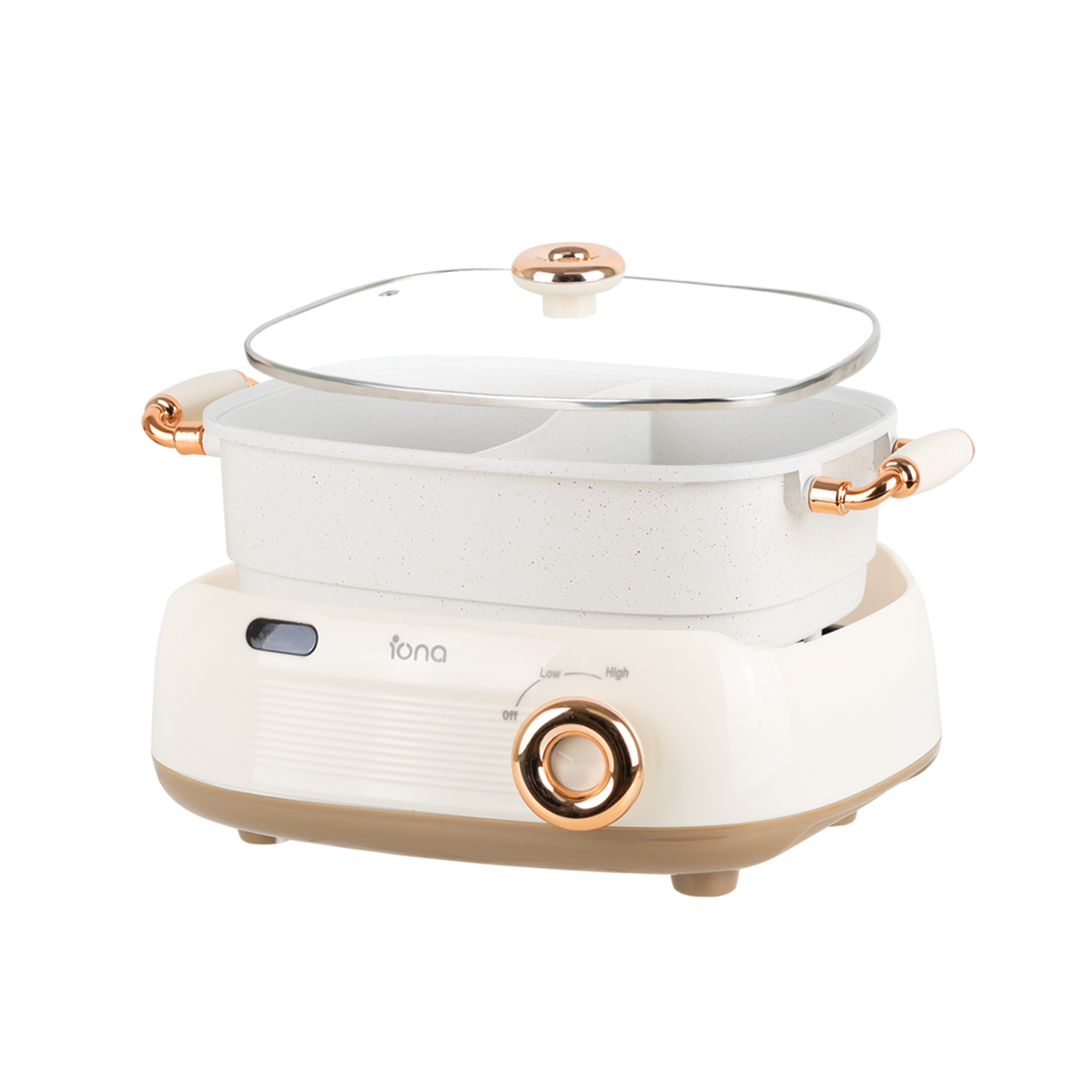 Iona GLS201 Removable Dual Flavor Tabletop HotPot 5L