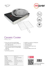 Mayer MMCC317 Ceramic Cooker