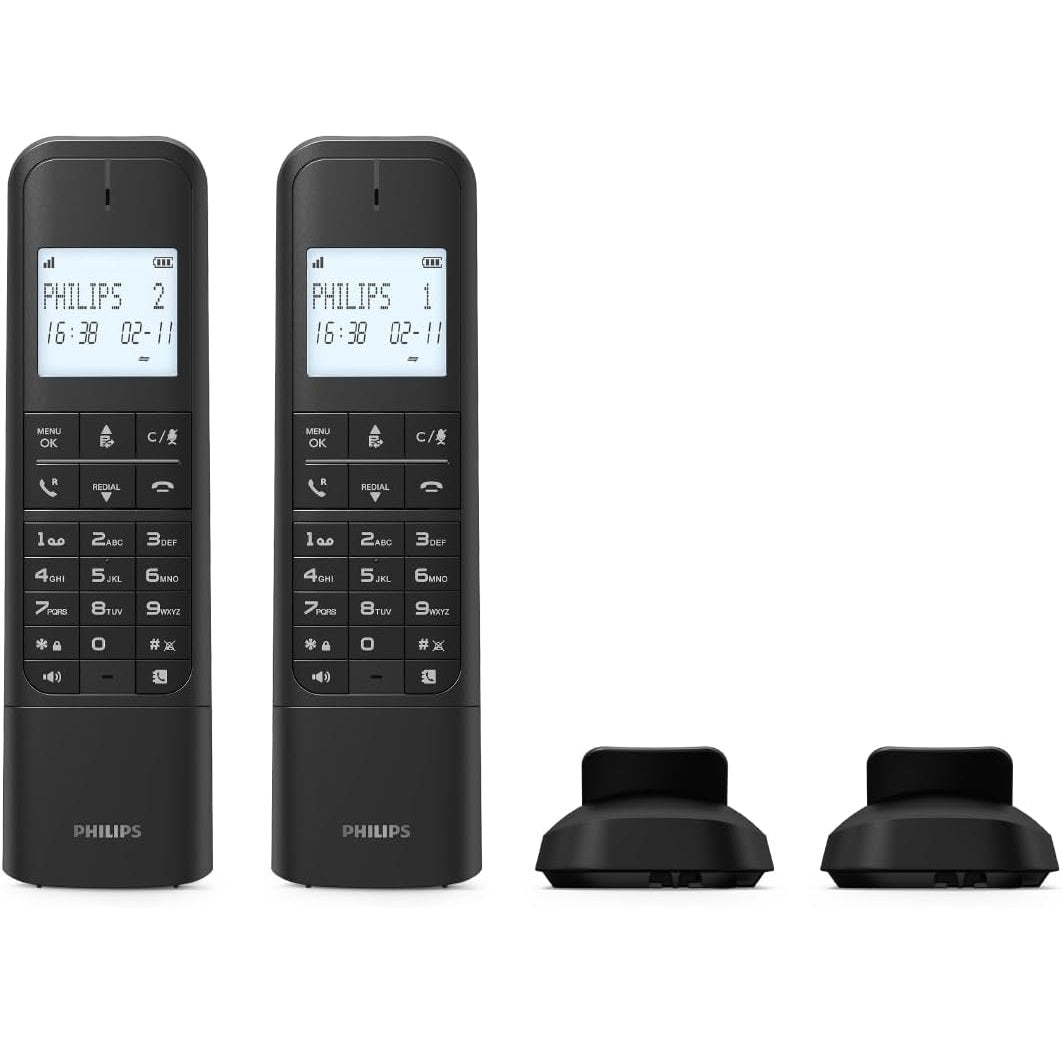 Philips M4701B/90 | M4702B/90 Cordless Phone - Single or Duo Sets Options Available