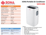 Sona SACN 6286 4 In 1 Portable Air Conditioner 14,000 BTU