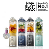 Ninja BC251SM | BC251 Blast Max Portable Blender, 650ml, Rechargeable, Crushes Ice, lightweight, BPA Free