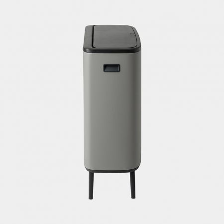 Brabantia BBT 130663 Bo Touch Bin Hi with 2 Inner Bucket, 2 x 30 Litres - Mineral Concrete Grey