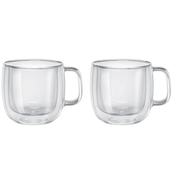 ZWilling 39500-113 Sorrento Plus Cappuccino Glasses with Handle 450ml