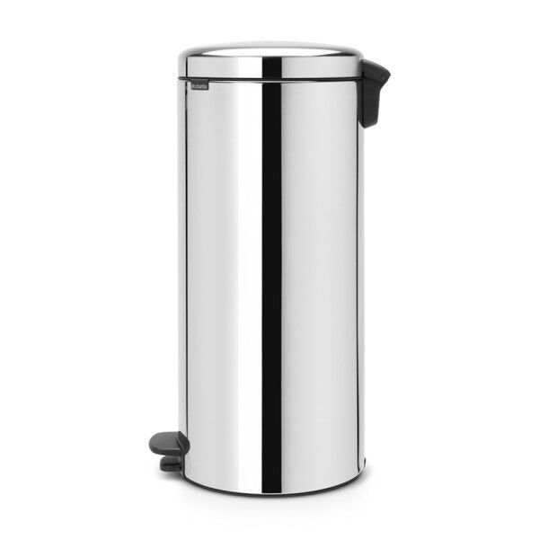 Brabantia BBT 111822 Pedal Bin NewIcon 30L Soft Closing, Plastic Inner Bucket - Matt Steel Fingerprint